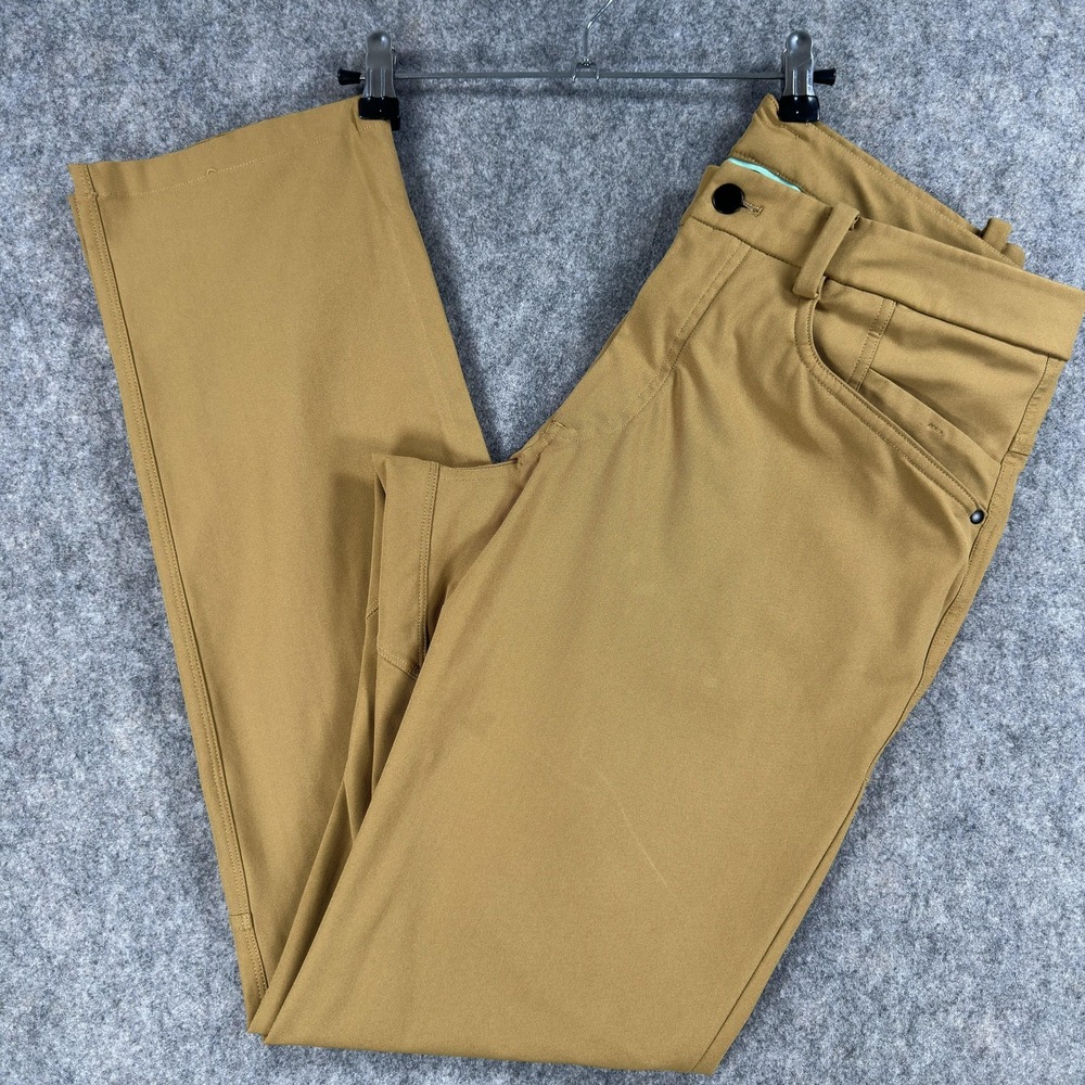 Lululemon Pants Mens 34 (Fits 33x31) Beige‎ Regular Fit Stretch 5 Pocket Chino